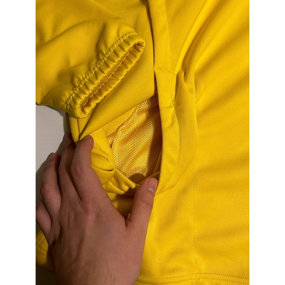New Nike Women Dri-Fit Vivid Sulfur Yellow Retro Fly Zip Basketball Jacket XXL - Picture 3 of 10